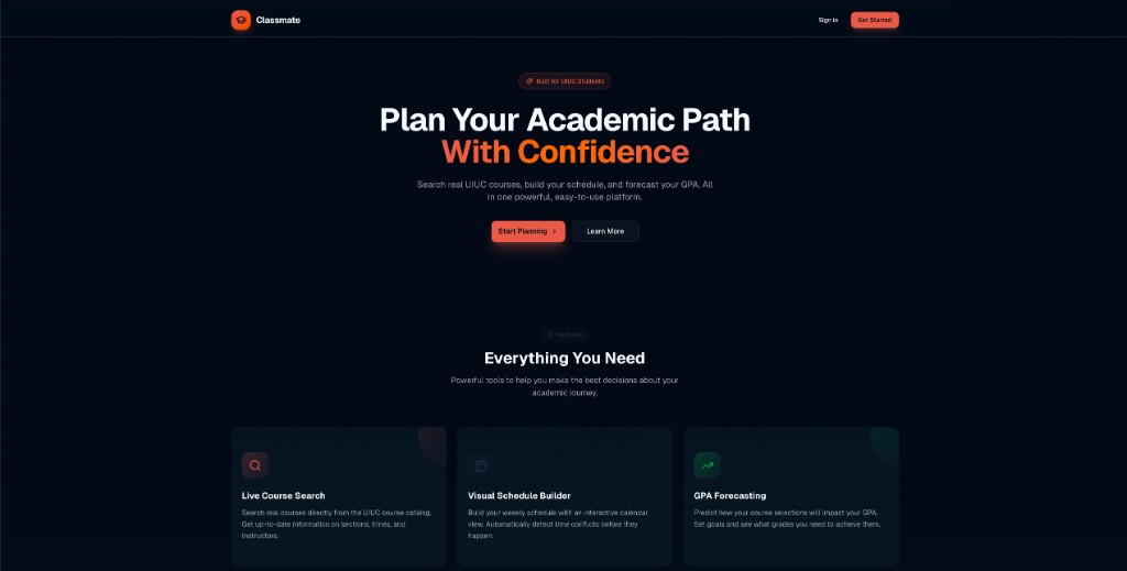 Course Planner & GPA Forecasting System